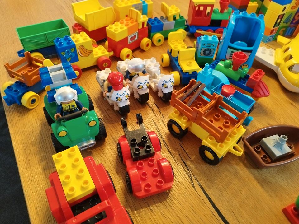 Lego Duplo Tiere Fahrzeuge Flugzeuge Zug... in Hollern-Twielenfleth