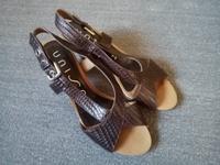 Unisa Leder-Sandale Sandalette Echtleder offen Schuh braun Gr 39 Bayern - Eitensheim Vorschau