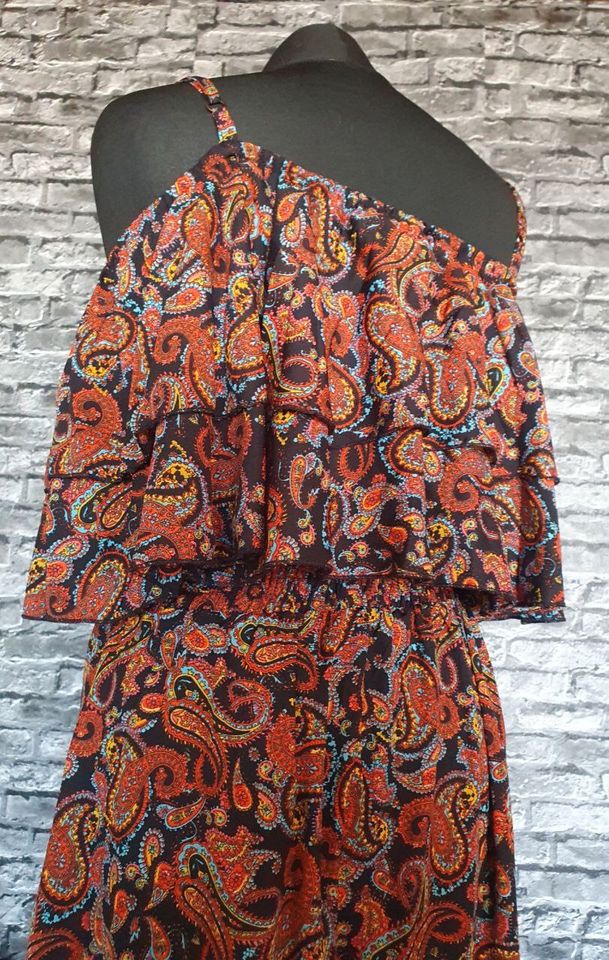 Maxikleid Boho Hippie Ethno Sommer Kleid Ibiza Muster bunt 36 S in Hof (Saale)