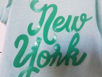 H&M T-Shirt türkis New York Schriftzug 146/152 Dortmund - Mitte Vorschau