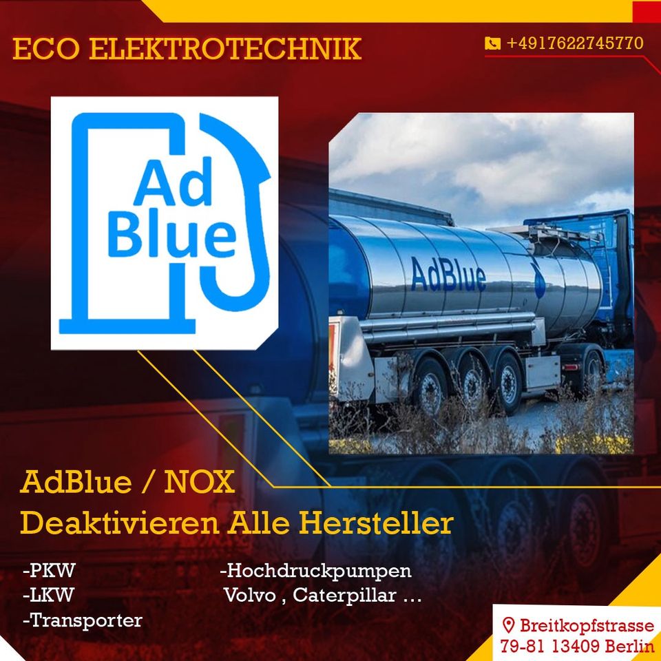 ❌ Diesel Partikel Filter , AGR , AdBlue , NOX , Kat ❌ Kodierung in Berlin