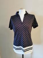 Tommy Hilfiger Poloshirt Blau Creme Gr.S Bayern - Ebermannstadt Vorschau
