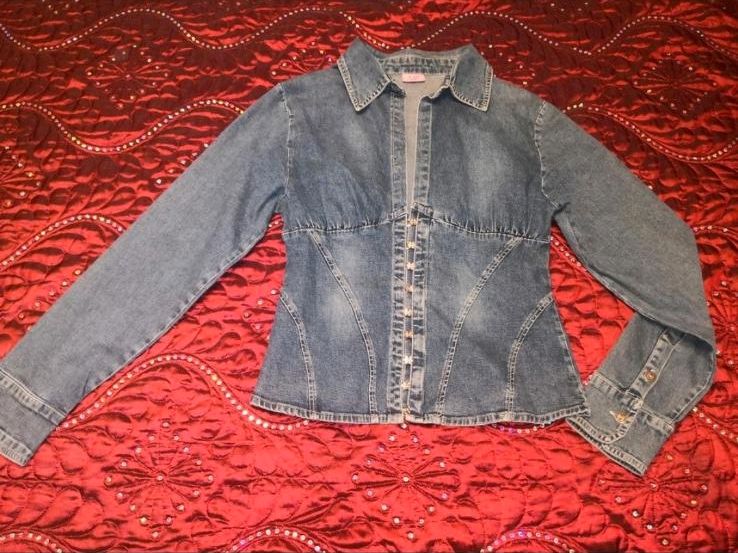 Wie neu! Jeansjacke Jeansblazer Gr. L(38-40)  Von Madonna in blau in Bonn