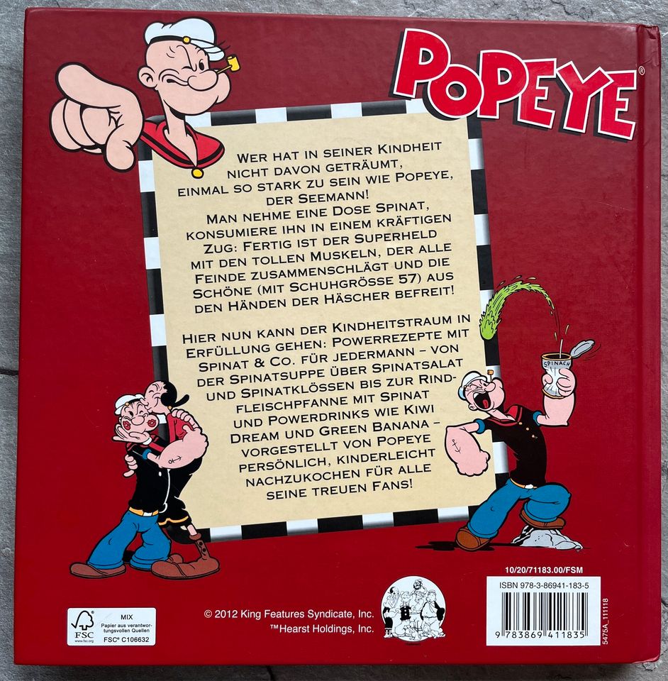 Popeye - Das Power Kochbuch: Spinat & mehr / Neu in Weißenhorn