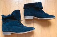 Gabor Boots Schnürschuhe Wildleder dunkelblau in Gr. 38,5 Frankfurt am Main - Nordend Vorschau