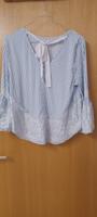 Bluse , Zara, Gr. M blau/weiß gestreift mit Spitze Bielefeld - Brackwede Vorschau