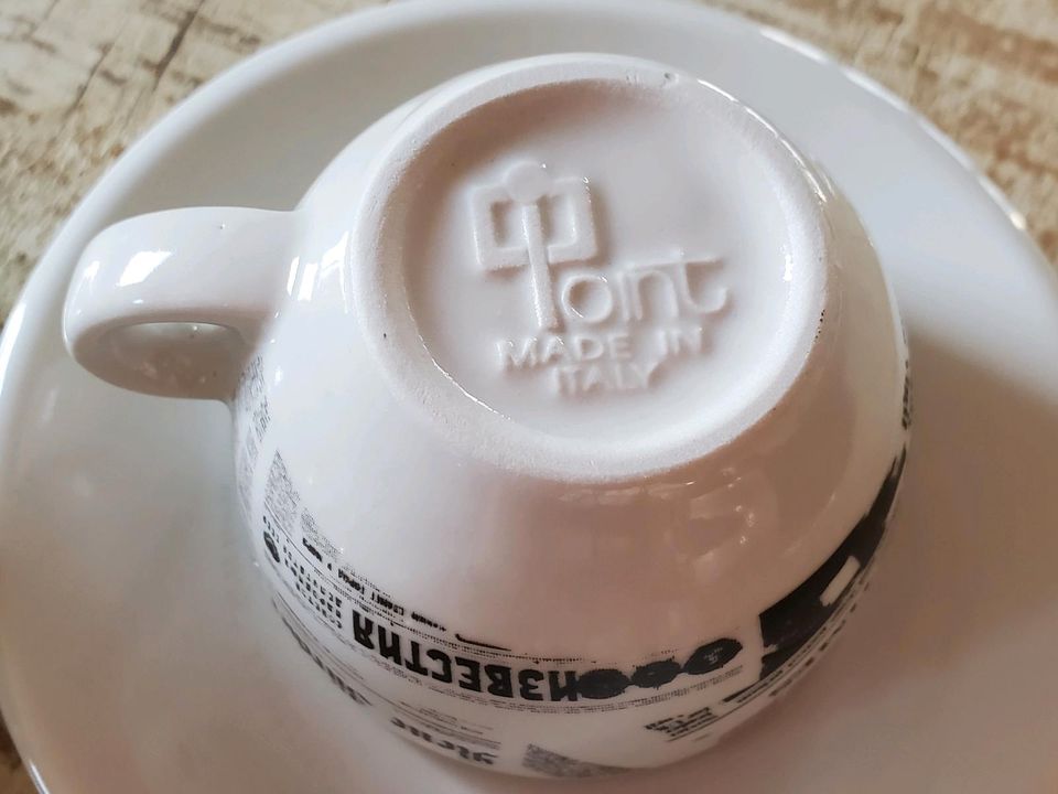 Espresso Tassen Set * Zeitungsmotiv in Tiefenbronn