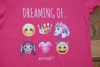 NEUes T-Shirt EMOJI EINHORN Smily  pink rosa Mädchen Gr. 128 Sachsen-Anhalt - Thale Vorschau