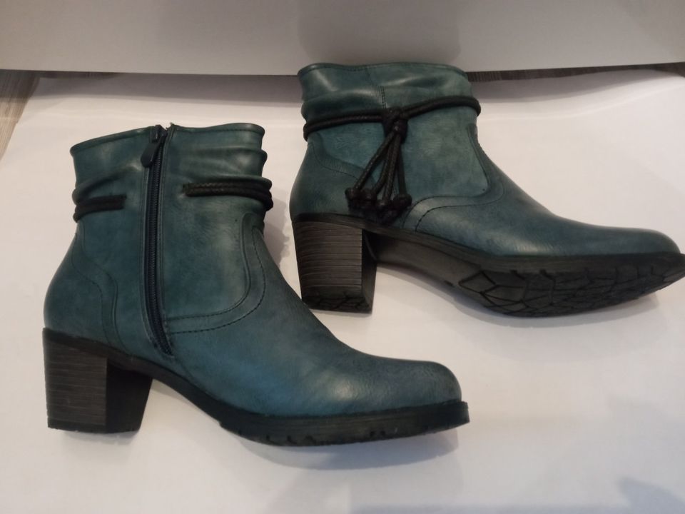 Damen Stiefeletten,Firence,Gr. 40,blau,warm gefüttert in Rodewisch