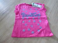 Benetton T-Shirt kurzarm Mädchen pink Glitzer NEU Gr. 86/2 Jahre Bayern - Karlstein Vorschau