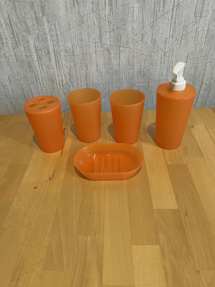 Badezimmer Set 5 Teilig Orange in Wabern