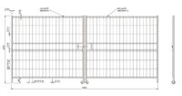 Mobilzauntor / Bauzauntor mit Rolle 2x2,2m LKW-Tor Niedersachsen - Lengede Vorschau