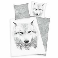 Flanell Bettwäsche Set mit Wolf 155 x 220 cm 80 x 80 cm Übergröße Nordrhein-Westfalen - Emmerich am Rhein Vorschau