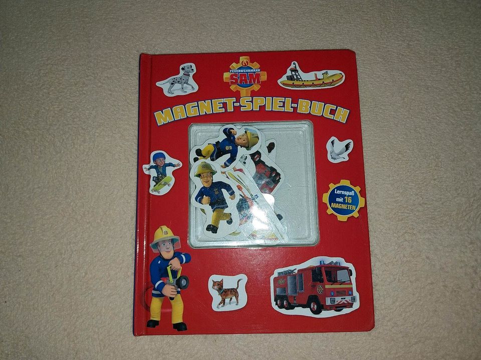 Magnet Spiel Buch, Feuerwehrmann Sam (inkl. Versand) in Leipzig