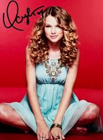 Taylor Swift, schönes Autogramm auf einem großen Foto, Top! Baden-Württemberg - Friedrichshafen Vorschau