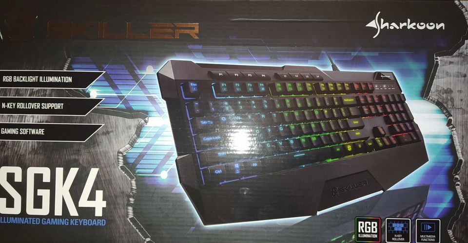 Sharkoon Skiller SGK4 RGB beleuchtete Gaming-Tastatur (NEU) in Waldbrunn