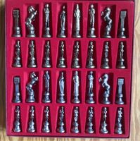 Historische Schachfiguren Metallguss Lilie Vintage Bayern - Alzenau Vorschau