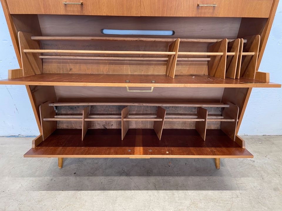 Mid Century Schuhschrank Schuhboy Hocker Kommode Sideboard 60er in Bonn