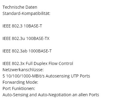 Netgear ProSafe 5 Port Gigabit Ethernet Switch GS105 V4 in Gießen