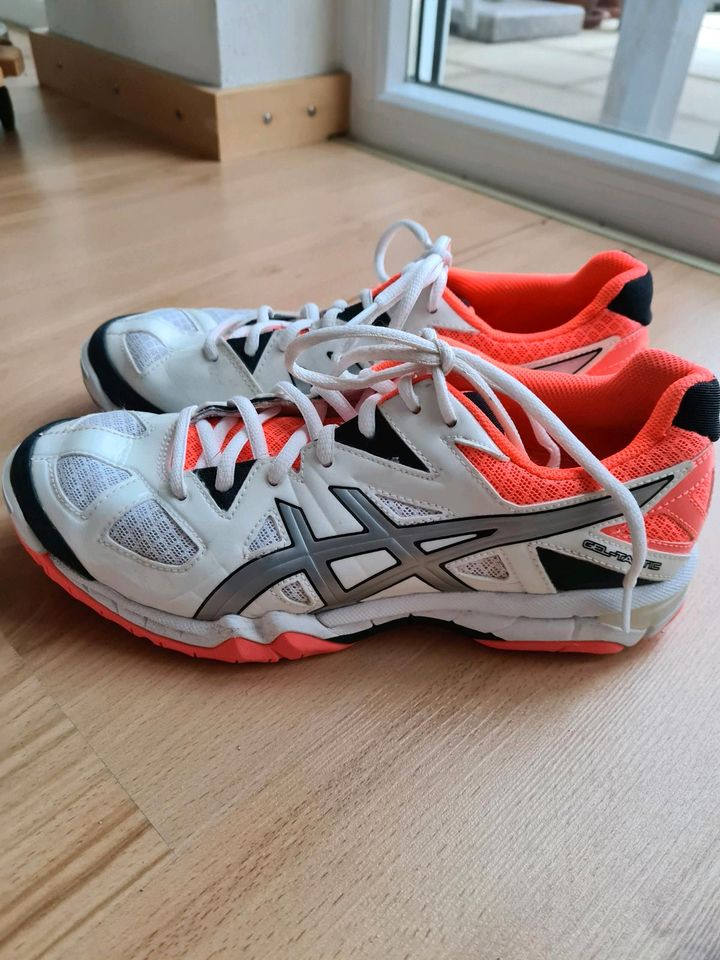 Asics, Hallenturnschuhe,  Volleyballschuhe,  gebraucht,  Gr.39,5 in Siegsdorf