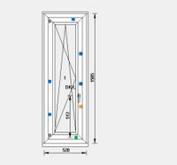 Fenster Restposten mit Isolierglas & Markenbeschlag 520 x 1585 mm Bayern - Gattendorf Vorschau