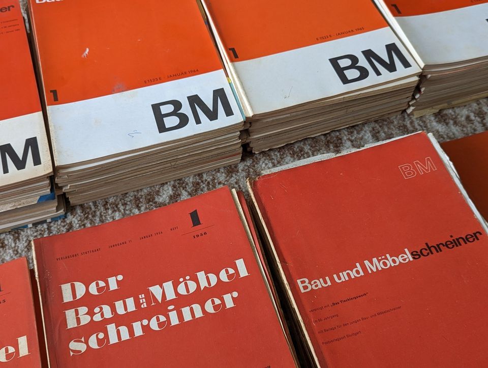 Zeitschrift Bau und Möbelschreiner aus den Jahren 1950 - 1967 in Lüchow