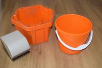DDR orange EIMER Milchbehälter Kita Schule Papierhalter Toilette Sachsen - Großpösna Vorschau