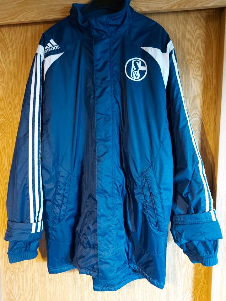 Schalke 04 Winterjacke, Gr. 42/44, Adidas, gebraucht in Hochborn