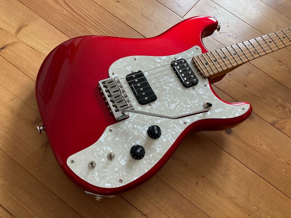 Partscaster Candy Apple Red - Fender Roasted Maple Neck in Hemsbach