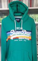 Sweatshirt Hoodie Pullover SUPERDRY Kapuze Grün Streifen 42 44 Bayern - Kulmbach Vorschau