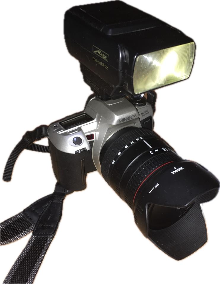 Minolta Kamera 505si super, analog, Sigma Objektiv & Metz- Blitz in Soltau