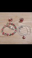 Schmuck-Set Swarovski 4-teilig silber/ pink München - Bogenhausen Vorschau