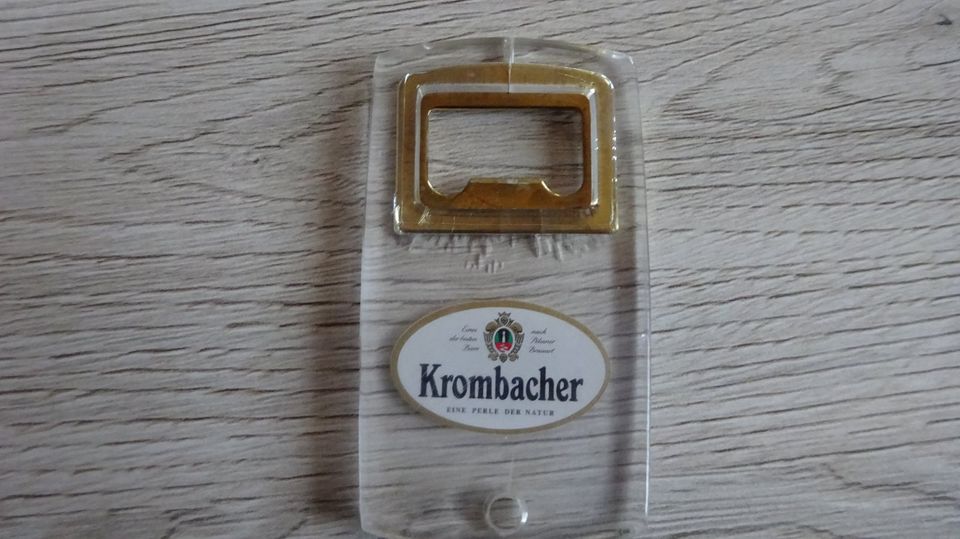Krombacher Flaschenöffner klar in Pockau