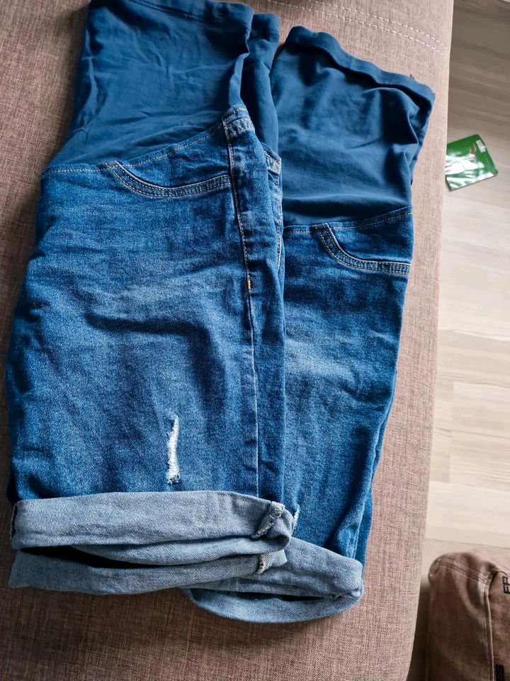 Kurze Umstandsjeans, Umstandsmode S/M in Ludwigshafen