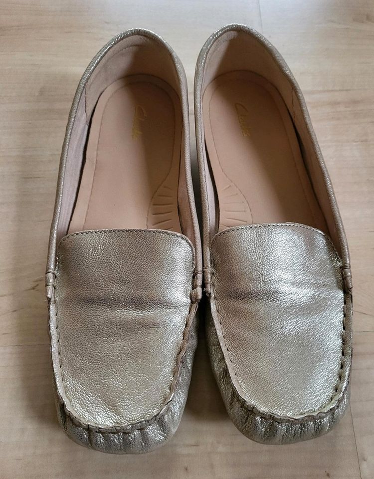 Mokassin, Slipper, Sneaker, von Clarks, gold, 38  Neu! in München