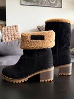Winterstiefeletten mit Teddyfutter in Schwarz - Gr.39 Bonn - Auerberg Vorschau