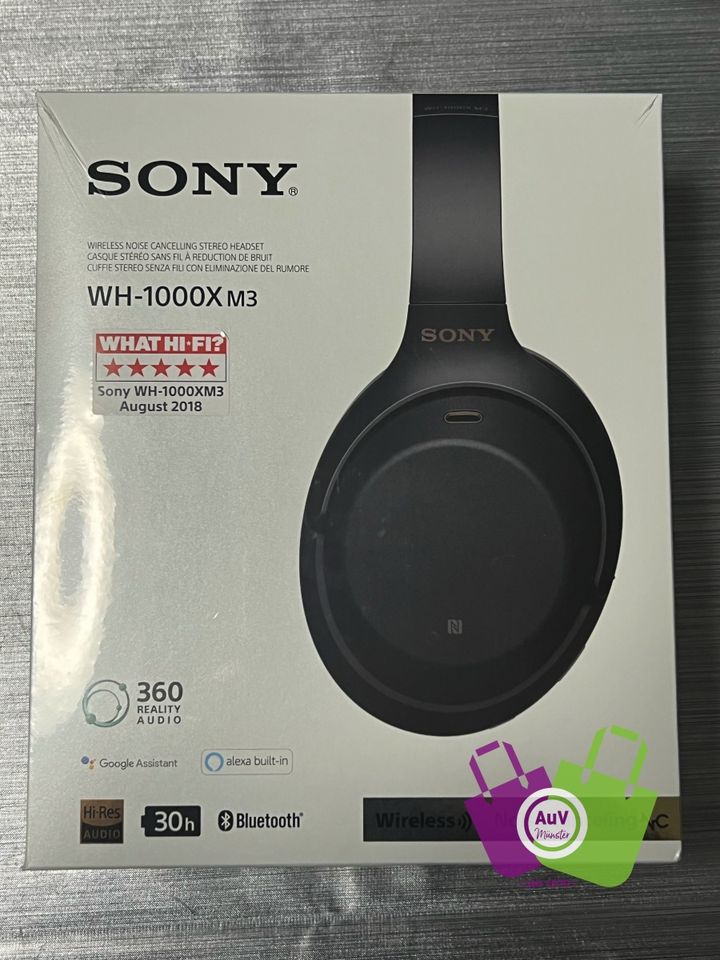 Sony WH-1000XM3- Bluetooth Noise cancellation- schwarz -NEU / OVP in Centrum