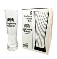 6x König Ludwig Weissbier Glas 0,3l Bier Gläser Exklusiv Weizen Sachsen-Anhalt - Queis Vorschau