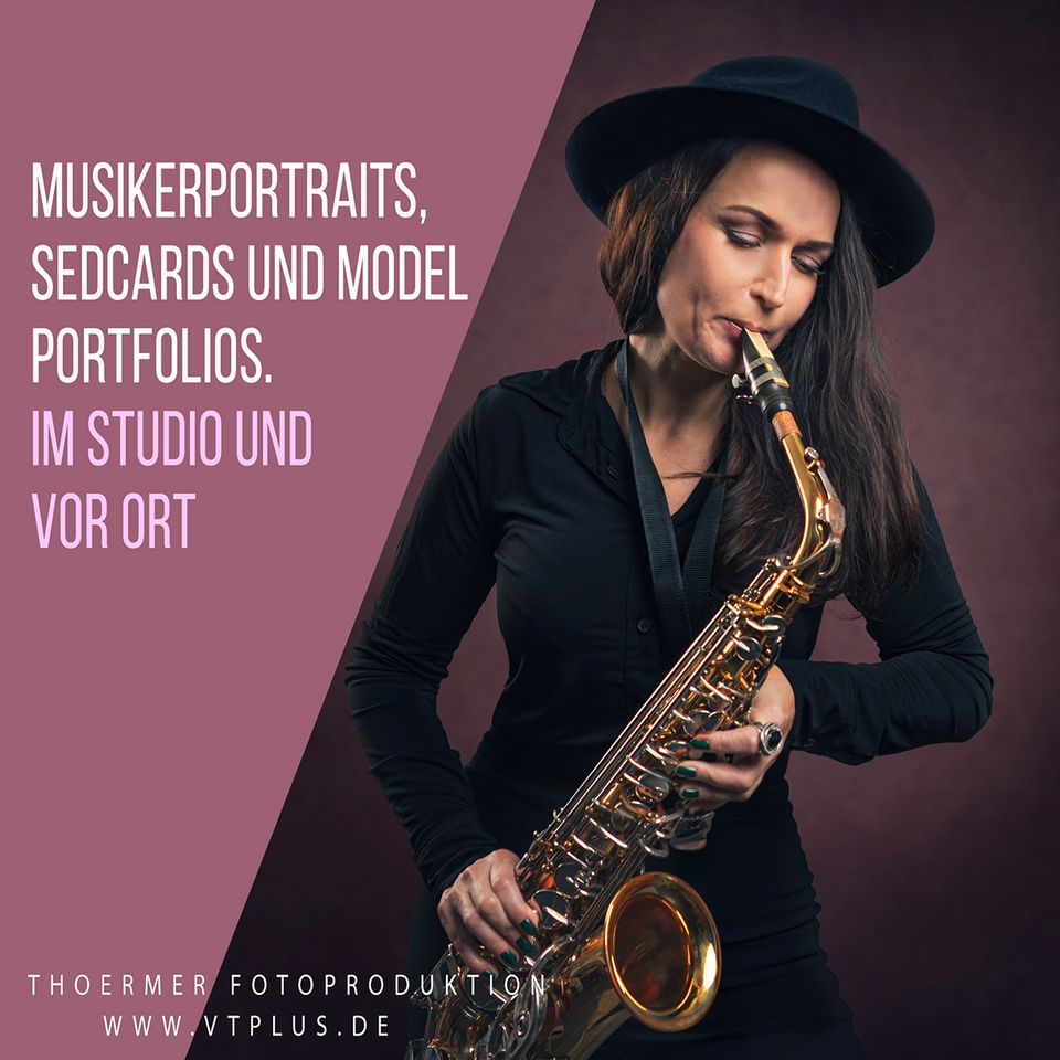 Musikerportraits, Actor Portraits, Sedcards and Model Portfolios in Coburg