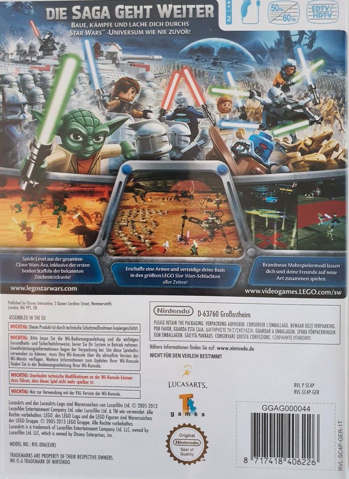 Wii LEGO Star Wars 3 III Spiel in Riede