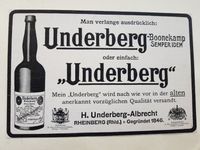 Underberg Boonecamp Reklame von 1916 Baden-Württemberg - Leonberg Vorschau