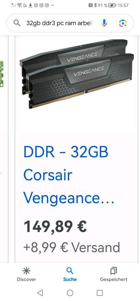 32gb DDR3 PC RAM Arbeitsspeicher Vengeance in Berlin