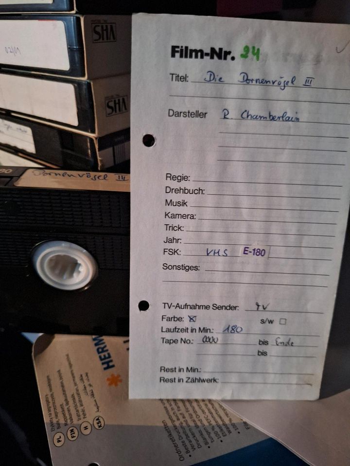VHS Kassetten, selbst bespielt, TV Aufnahmen 90er Jahre, Teil 4 in Berlin