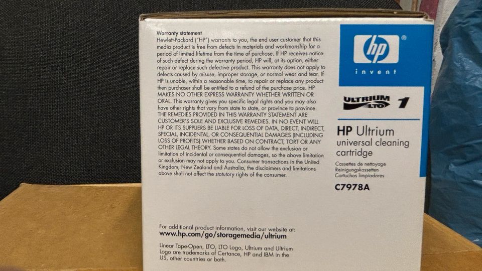 HP Ultrium universal cleaning cartridge in Edingen-Neckarhausen