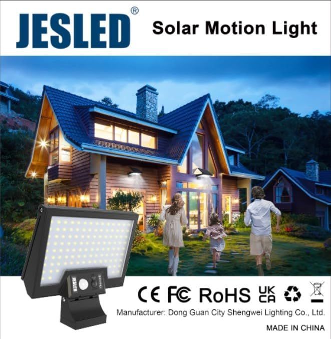Solarleuchten für Außen, 180LEDs Solarlampen mit Bewegungsmelder in Marburg