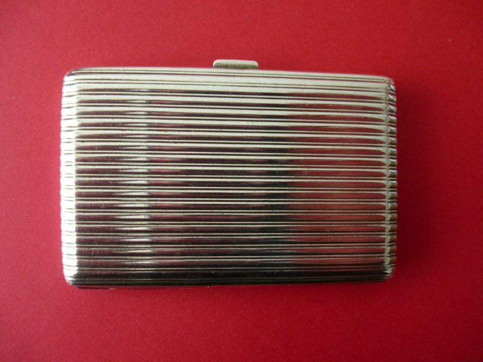 Zigarettenetui 800er Silber Vintage Foto Etui 100 Jahre 7,5x5 cm in Bad Oeynhausen