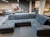 Sofa Couch Multifunktionssofa XXL-Wohnlandschaft U-Form grau mit Schlaffunktion und Bettkasten verstellbarer Sitztiefe Möbel Wurm WIR LIEFERN DEUTSCHLANDWEIT Niedersachsen - Osnabrück Vorschau