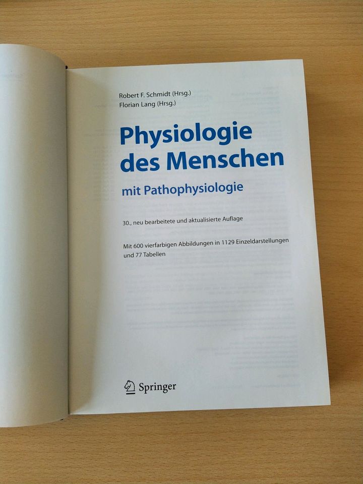 Physiologie des Menschen mit Pathophysiologie in Markkleeberg