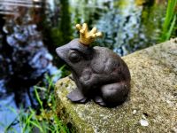 Gartenfigur Froschkönig Gusseisen Teichfigur Schlüsselversteck Nordrhein-Westfalen - Gummersbach Vorschau