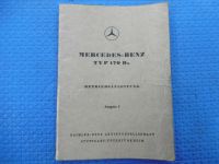 Bedienungsanleitung Mercedes-Benz Typ 170 Da  Ausgabe C Rheinland-Pfalz - Puderbach Vorschau